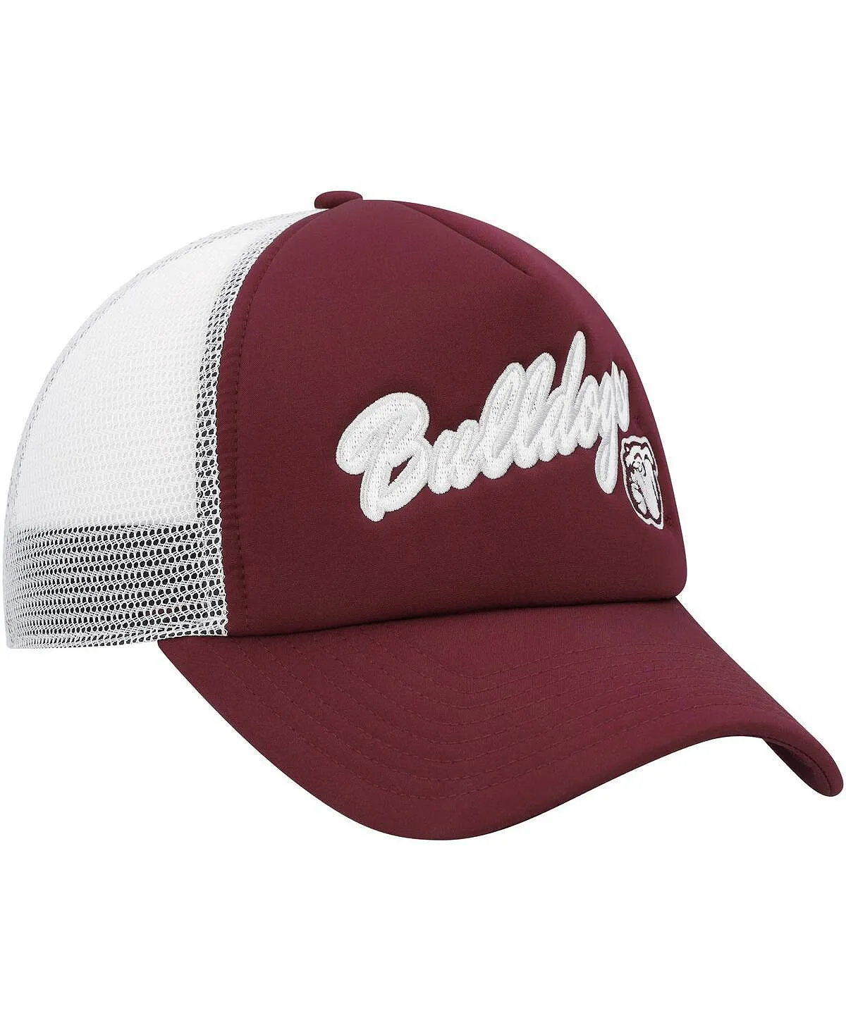 adidas Men's Burgundy Mississippi State Bulldogs Script Trucker Snapback Cap