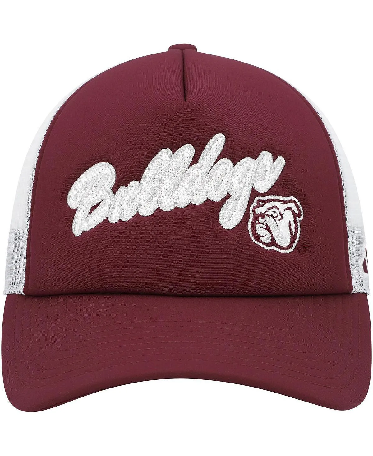 adidas Men's Burgundy Mississippi State Bulldogs Script Trucker Snapback Cap