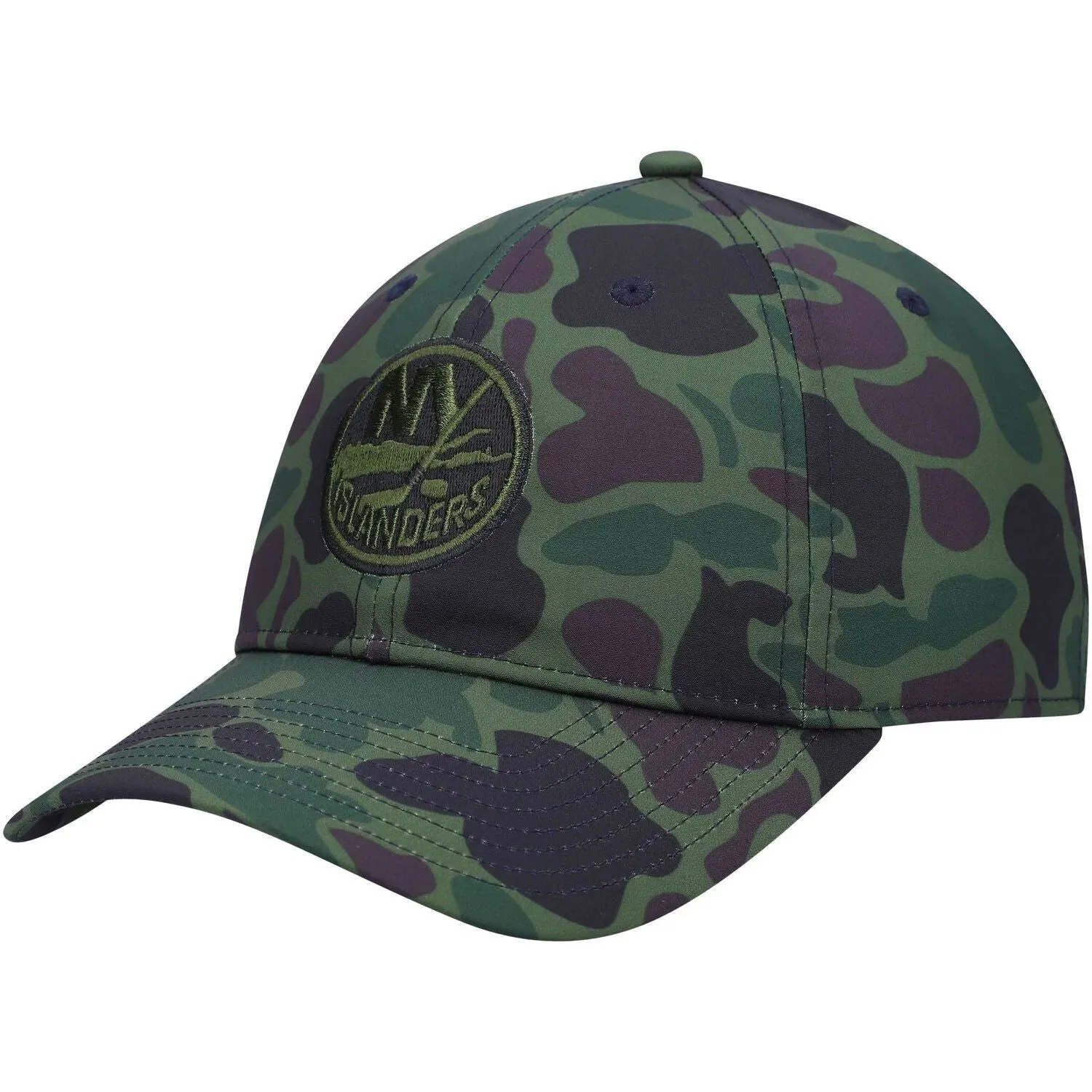 adidas New York Islanders Locker Room Slouch Men's Camouflage Adjustable Cap