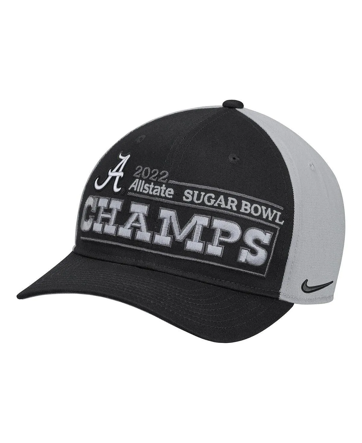 Alabama Crimson Tide 2022 Sugar Bowl Champions Locker Room CL99 Nike Men's Black Baseball Cap