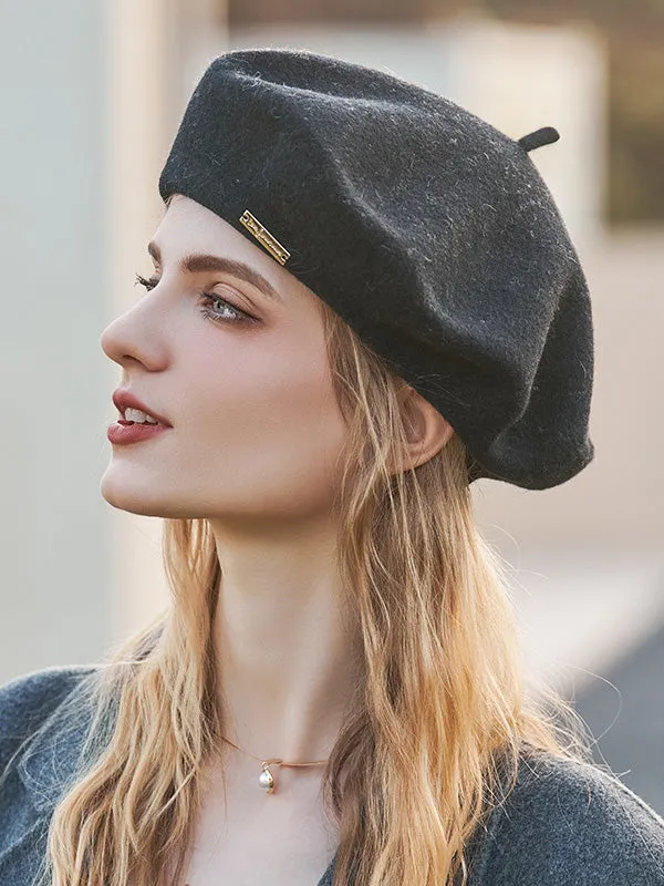 Artistic Retro Solid Color Beret Hats&Caps