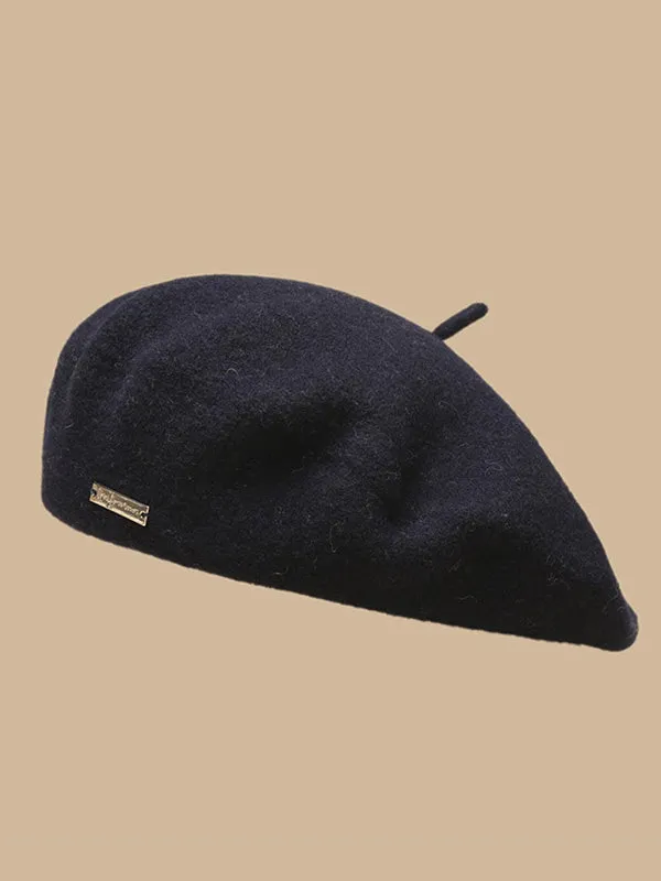 Artistic Retro Solid Color Beret Hats&Caps