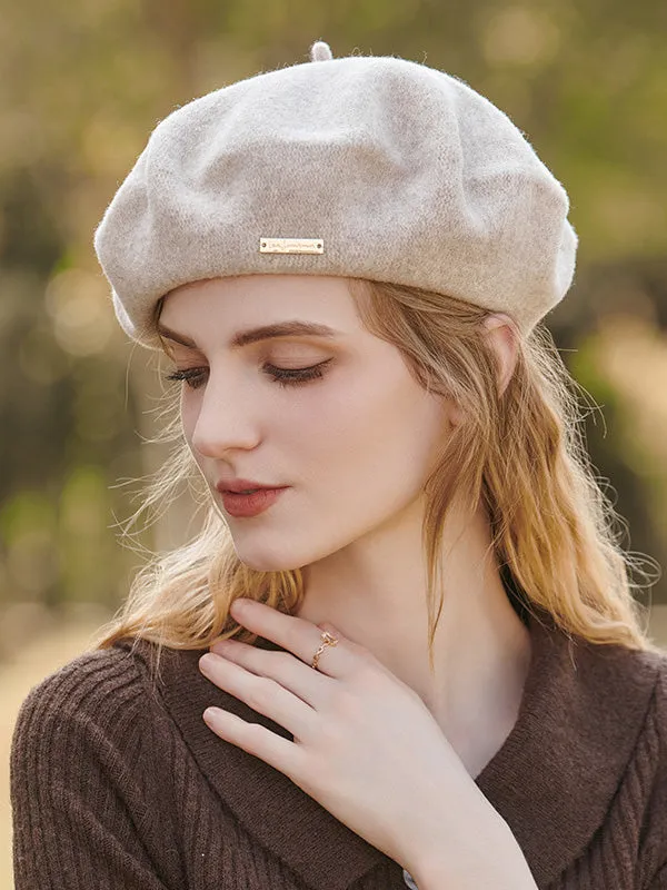 Artistic Retro Solid Color Beret Hats&Caps