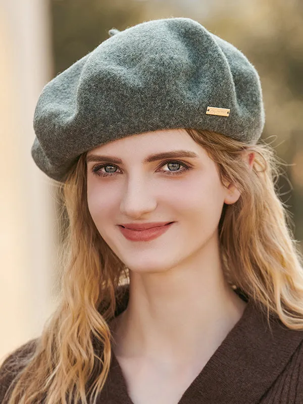 Artistic Retro Solid Color Beret Hats&Caps