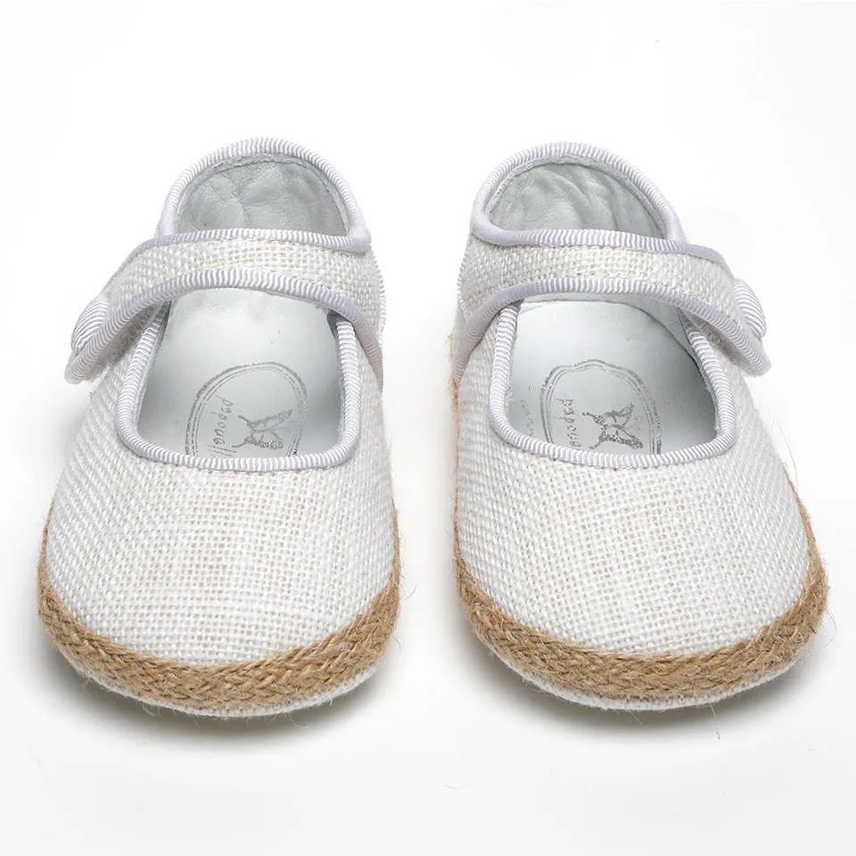 Baby Ola White Canvas Shoes