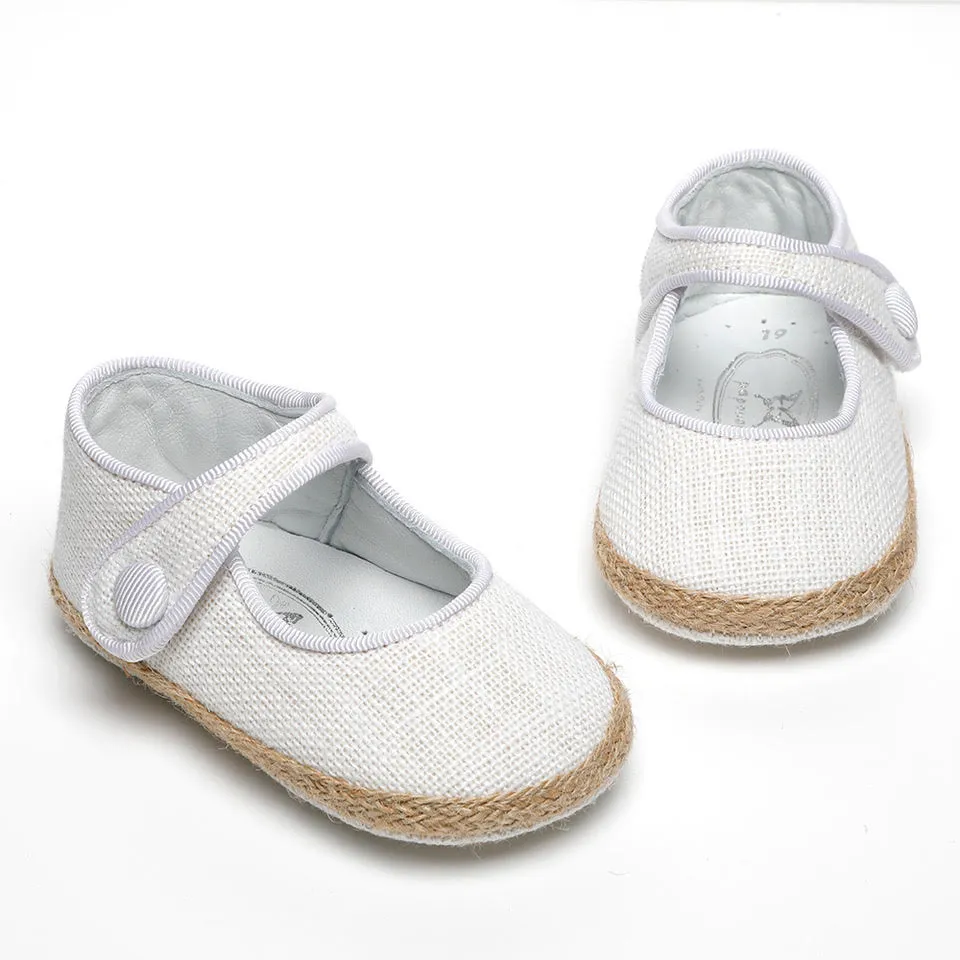 Baby Ola White Canvas Shoes