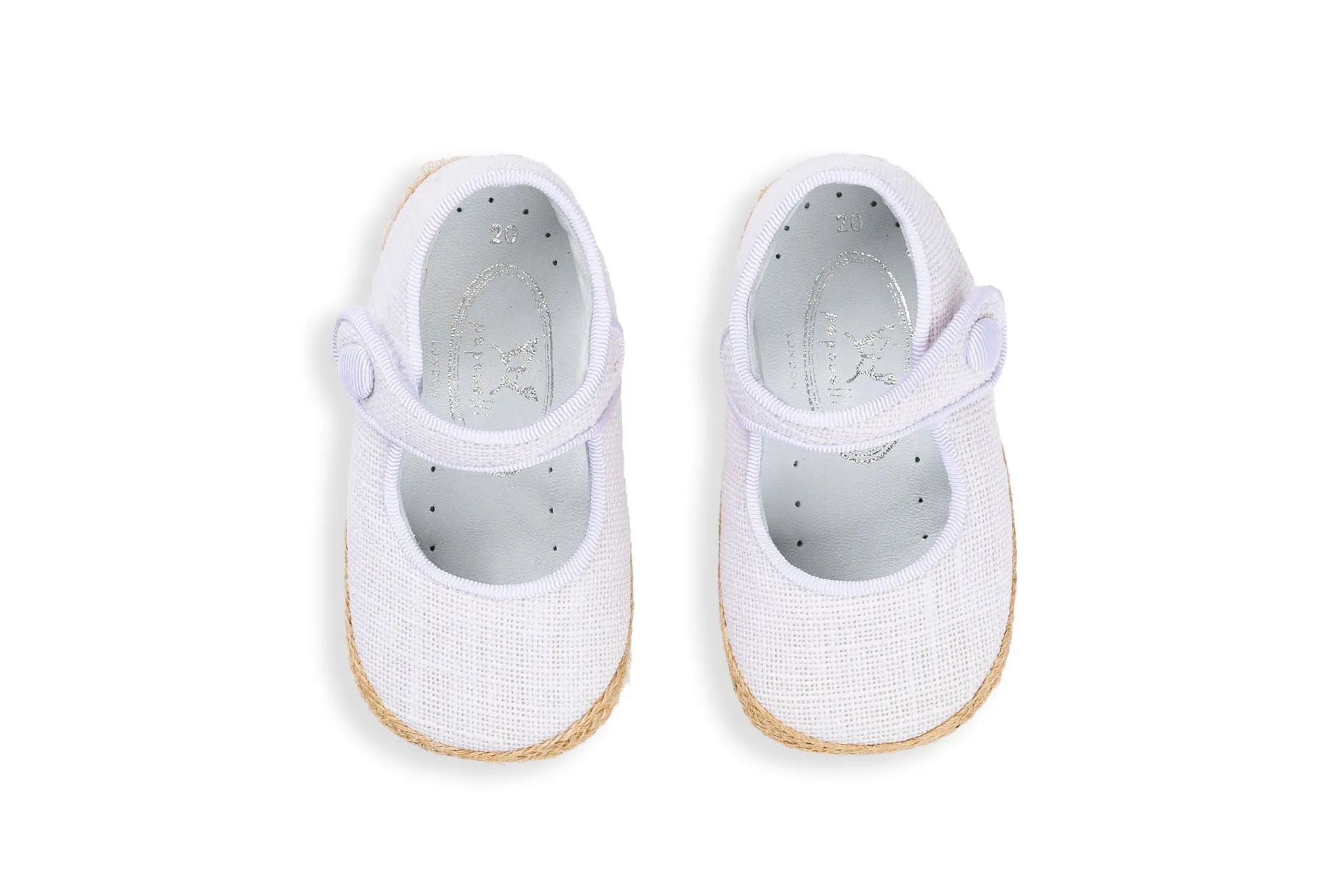 Baby Ola White Canvas Shoes