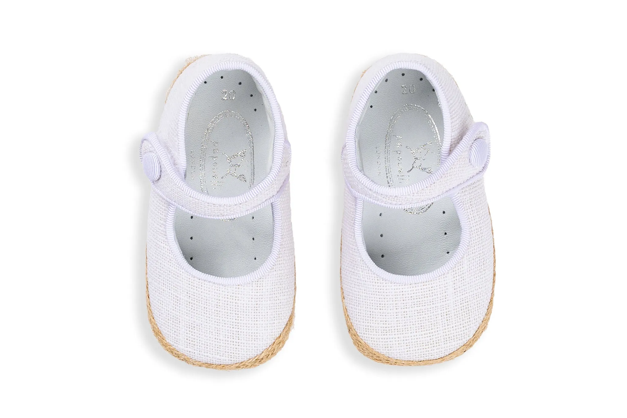 Baby Ola White Canvas Shoes