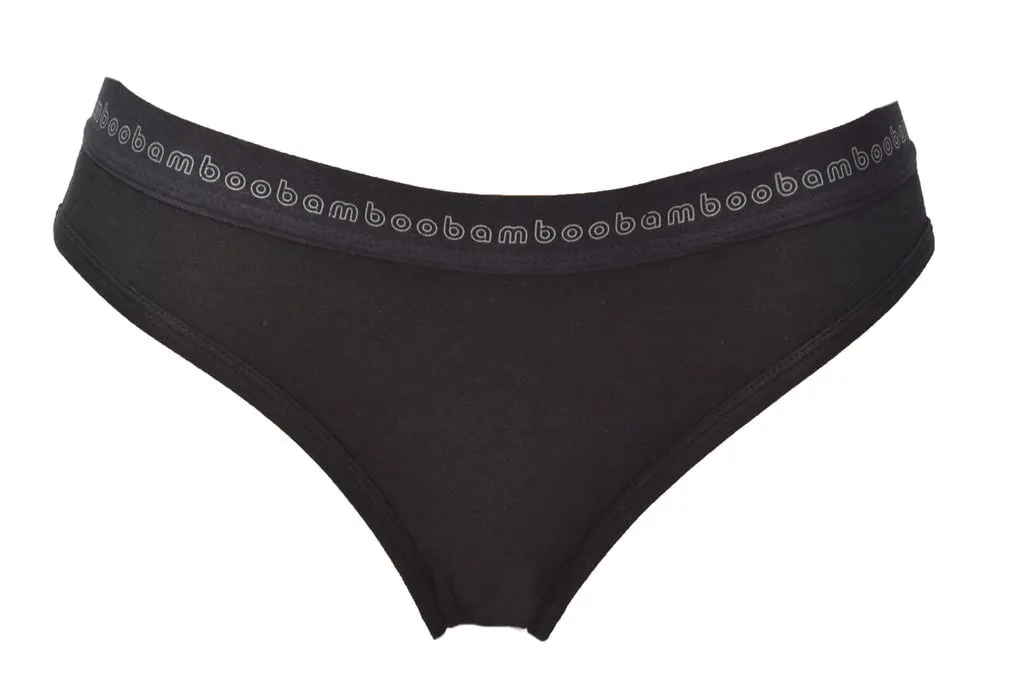 Bamboo Bikini Briefs Black & White