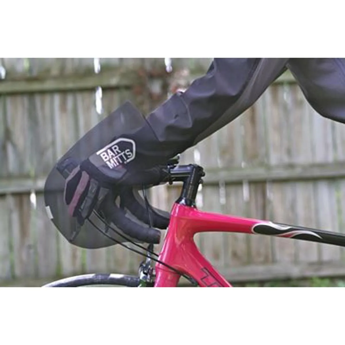 Bar Mitts Externally Routed Cables Road Pogie Handlebar Mittens Hydraulic Extreme - XL Black