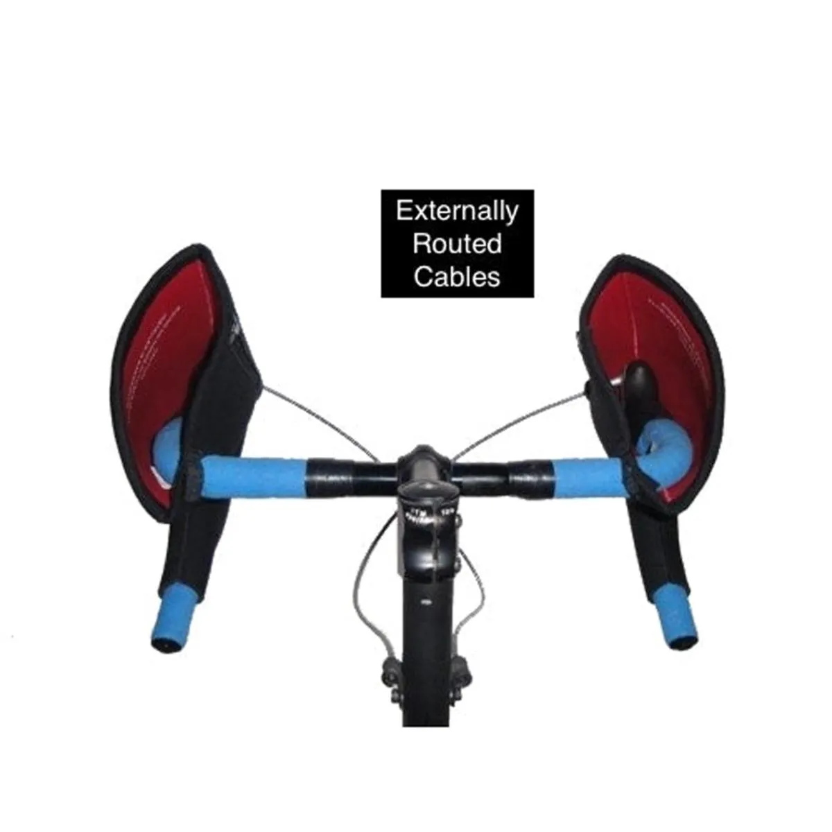 Bar Mitts Externally Routed Cables Road Pogie Handlebar Mittens Hydraulic Extreme - XL Black