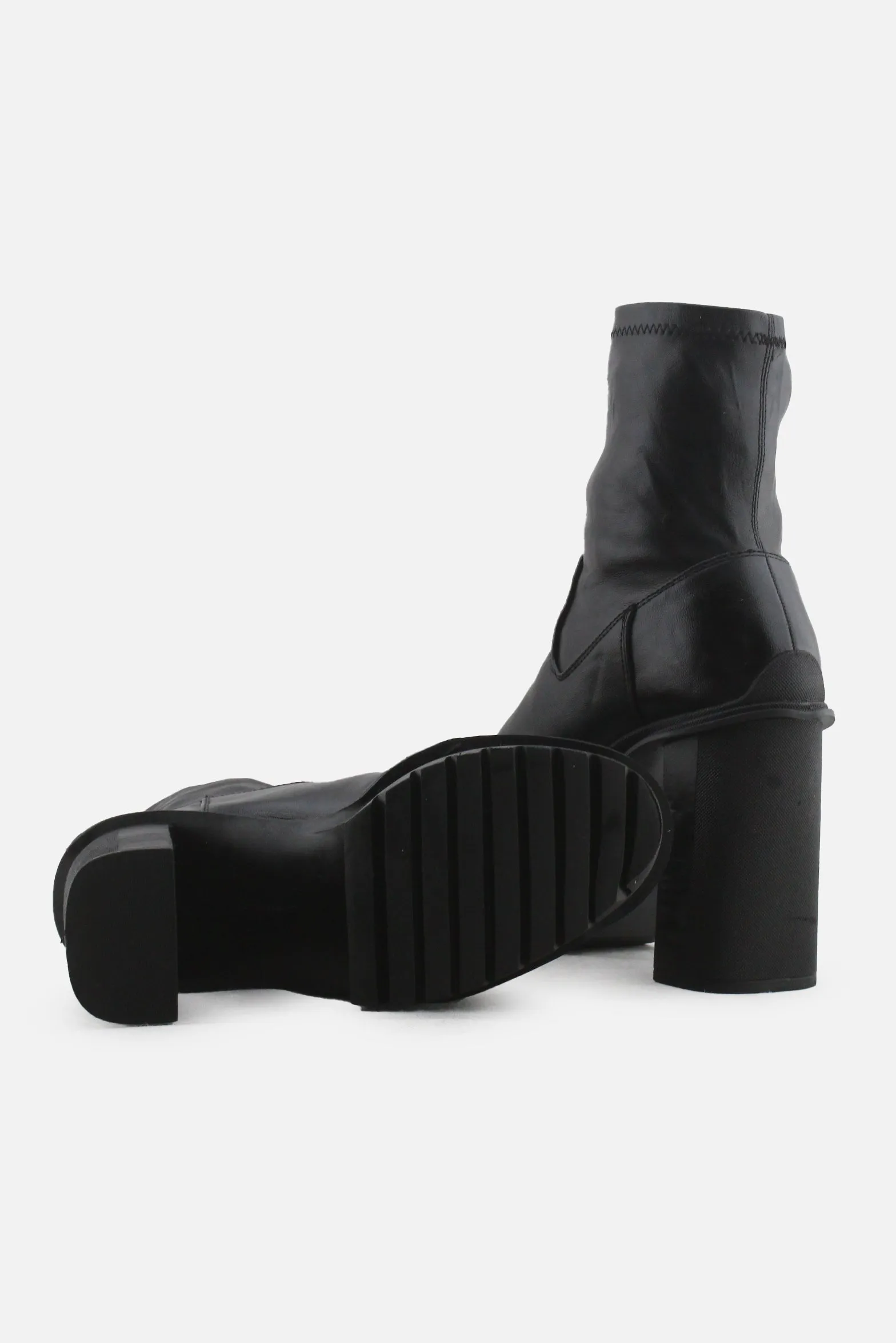 Bershka Block Ankle Boots | 100% Authentic Leather