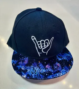 Black Hang Ten Cap