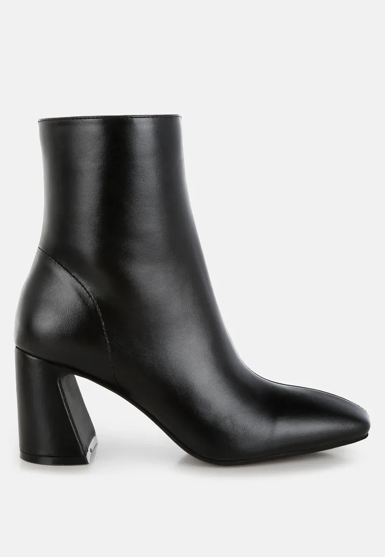 Bruna Square Toe Ankle Boots