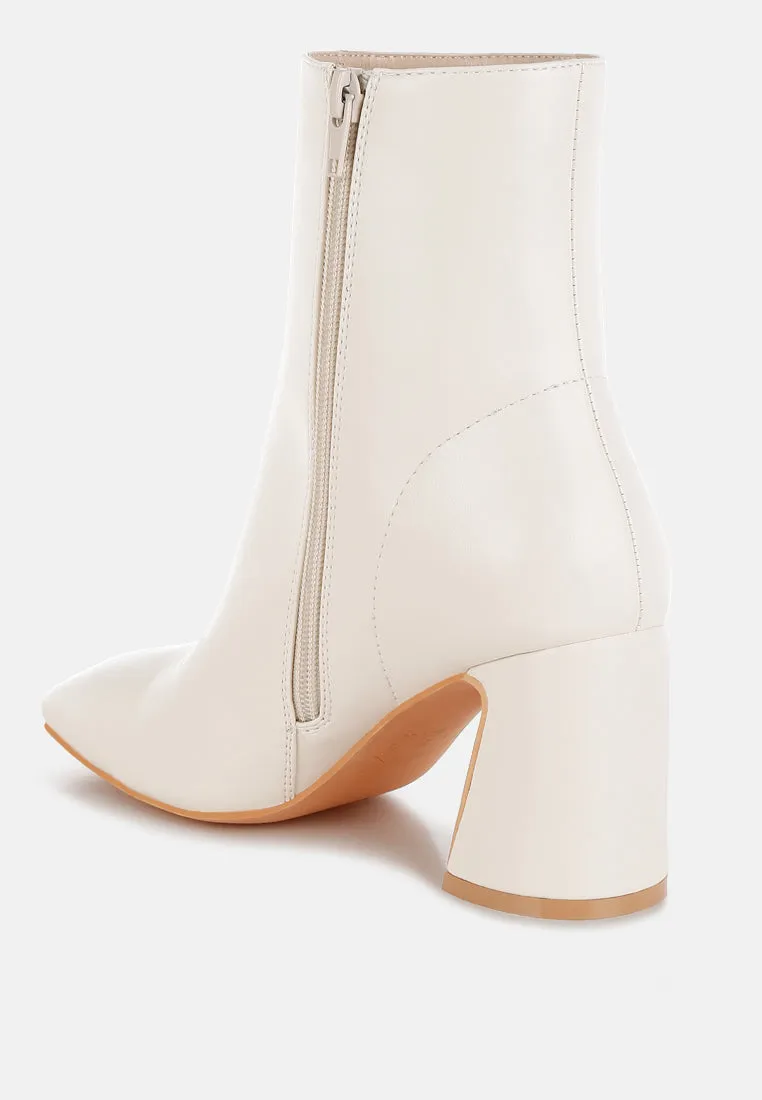 Bruna Square Toe Ankle Boots