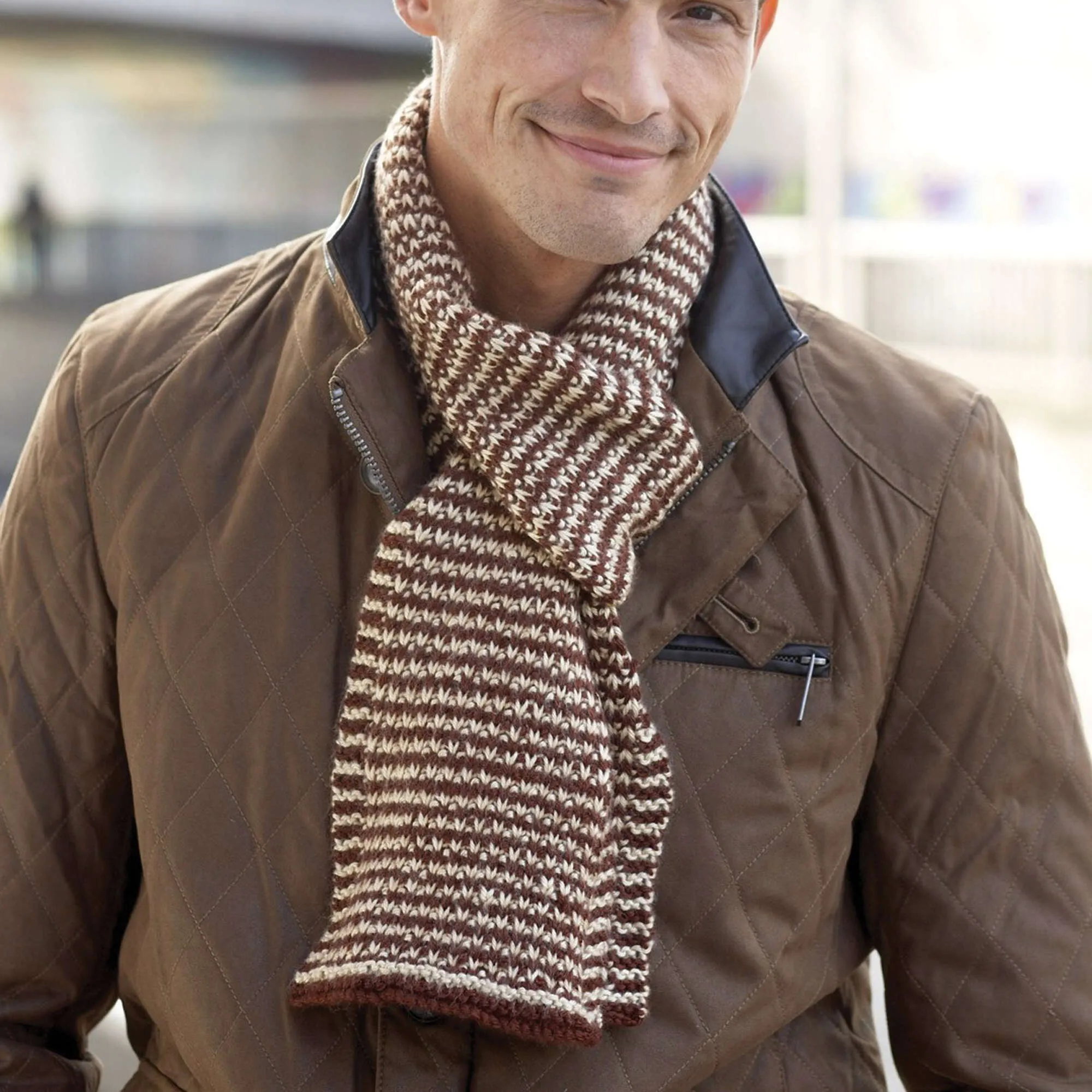 Caron Knit Men's Interchangeable Scarves