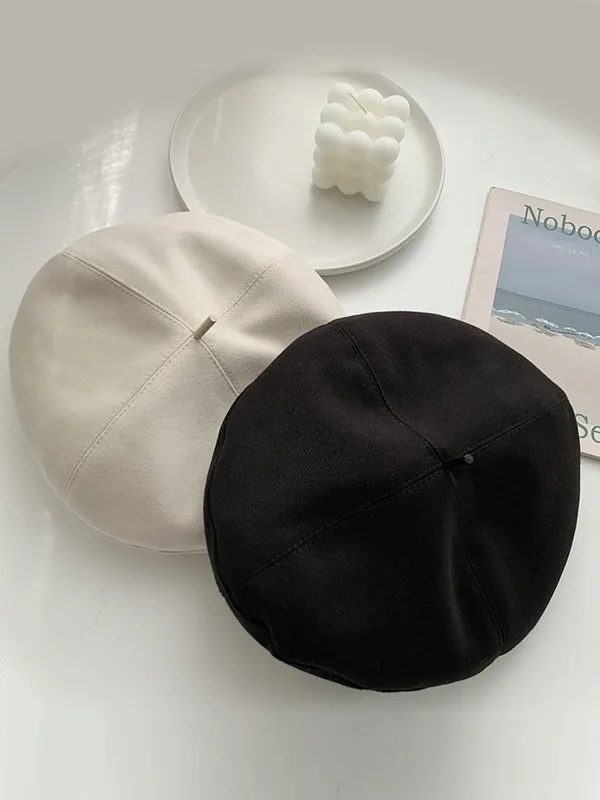 Casual Simple Woolen 5 Colors Beret Hat