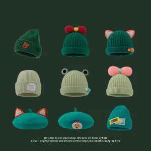 Children Baby Beanie Hat/ Winter Warm Woolen Hats