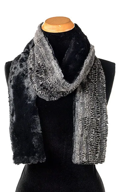 Classic Scarf - Two-Tone, Luxury Faux Fur in Rattle N Shake