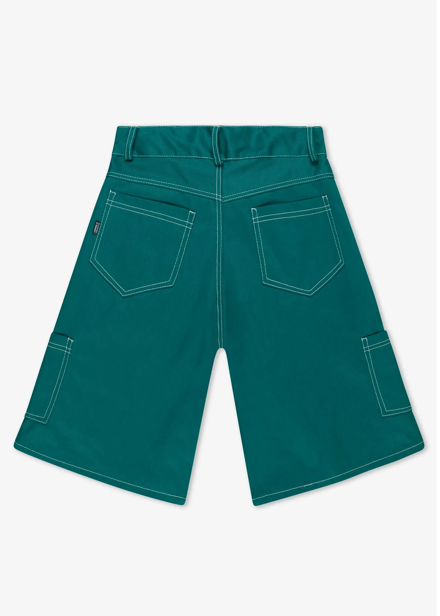 DENIM JORTS GREEN