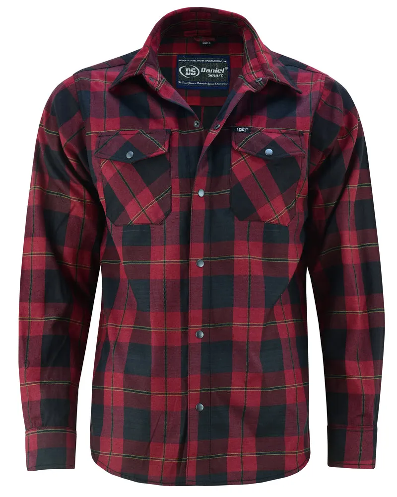 DS4682 Flannel Shirt - Red and Black