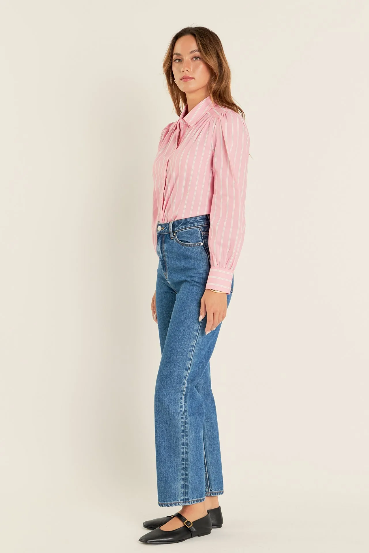 English Factory - Stripe Shirt in Pink