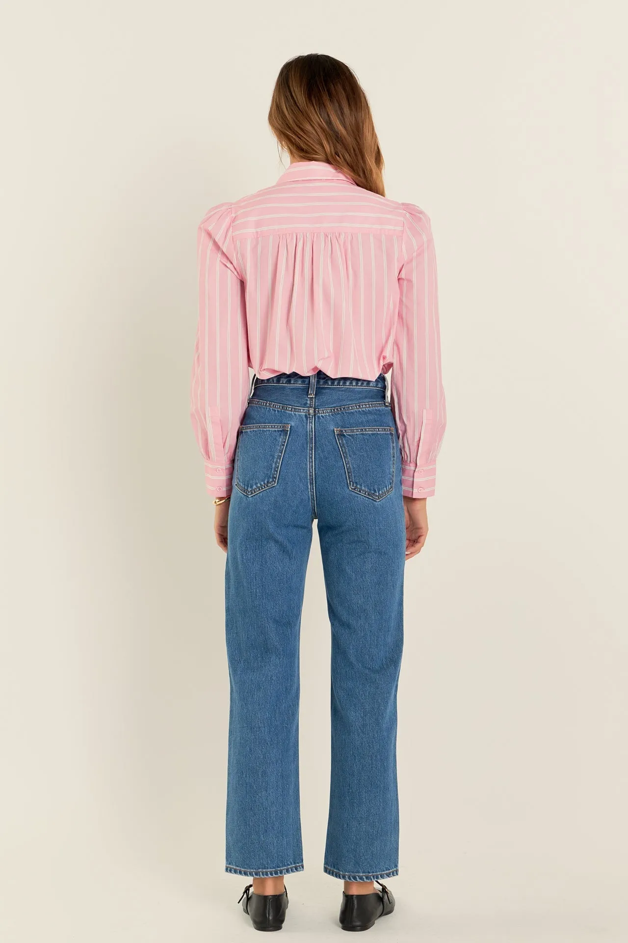 English Factory - Stripe Shirt in Pink