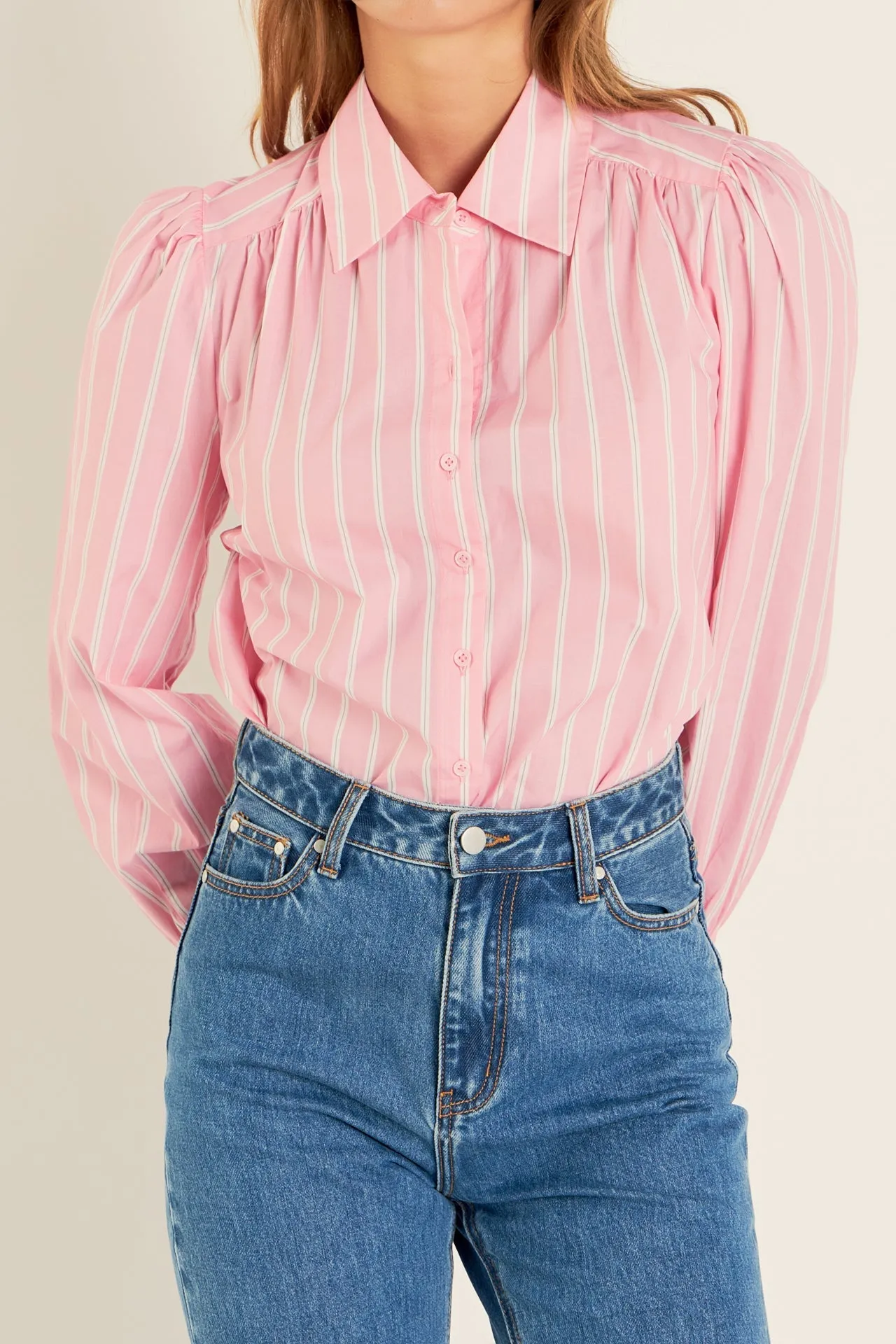 English Factory - Stripe Shirt in Pink