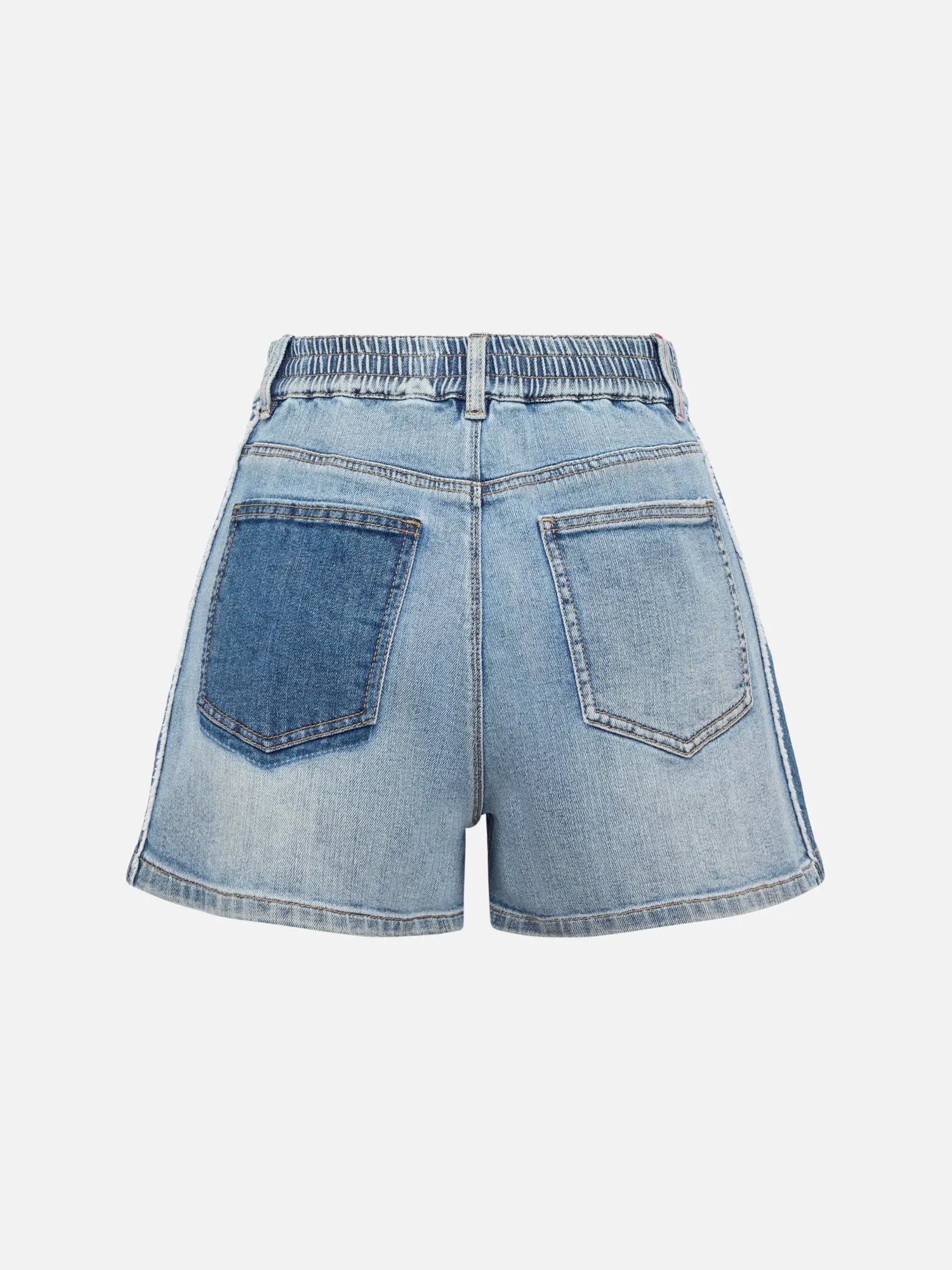 EP YAYING A-line Cotton Linen Denim Shorts