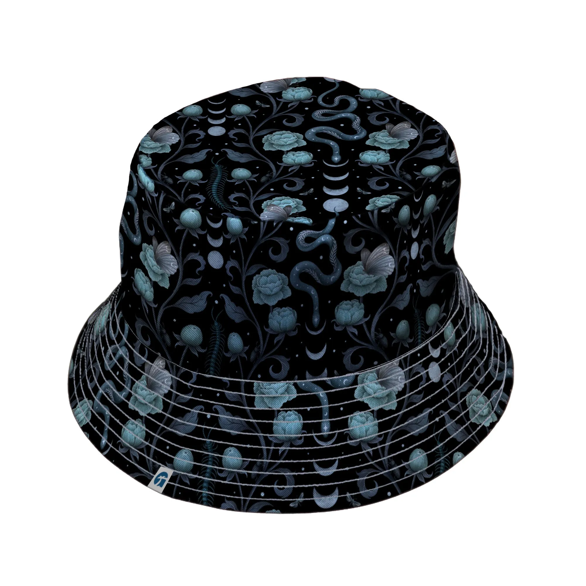 Episodic Serpent Garden Blue Bucket Hat