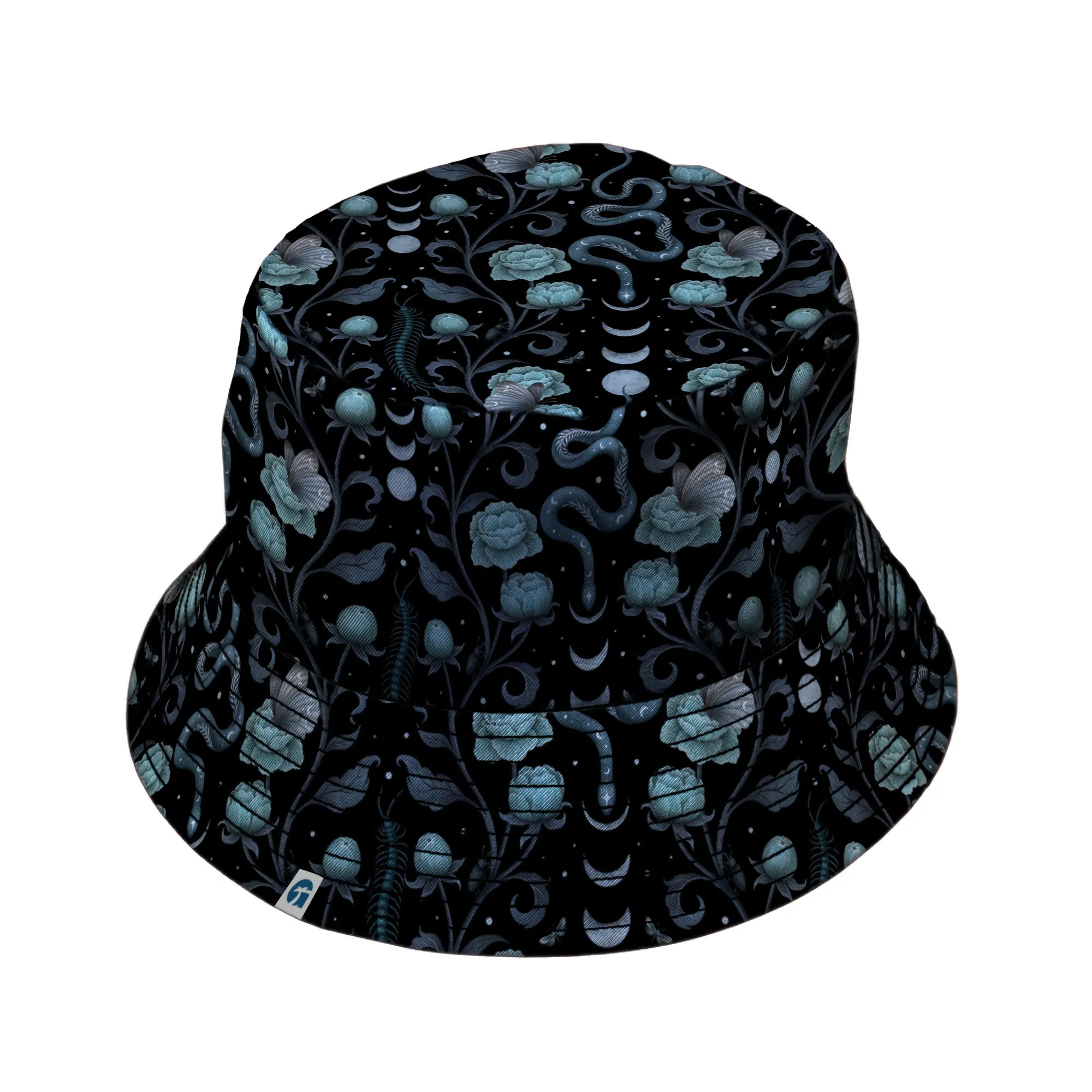 Episodic Serpent Garden Blue Bucket Hat