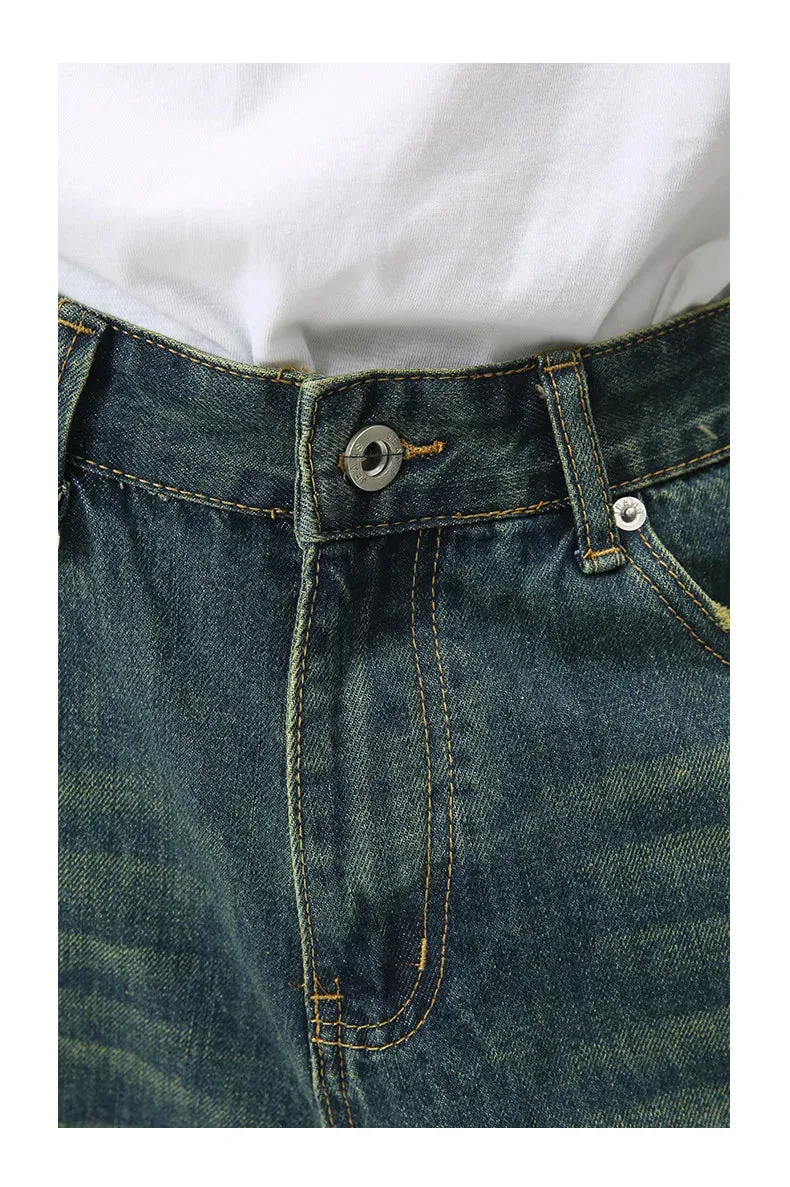 Extra Long Length Vintage Wash Jorts