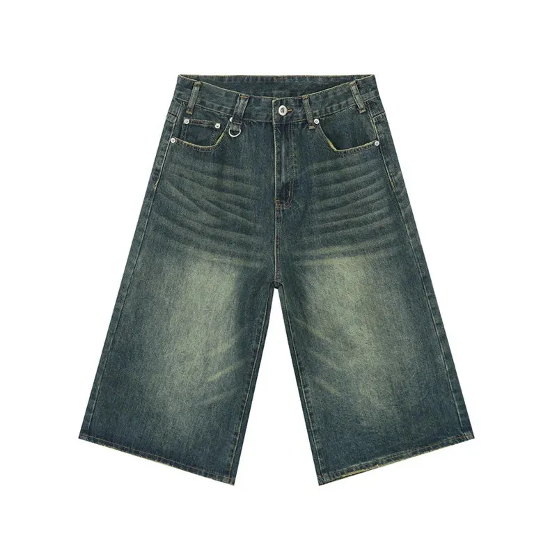 Extra Long Length Vintage Wash Jorts