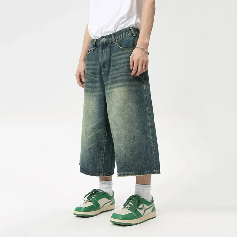 Extra Long Length Vintage Wash Jorts