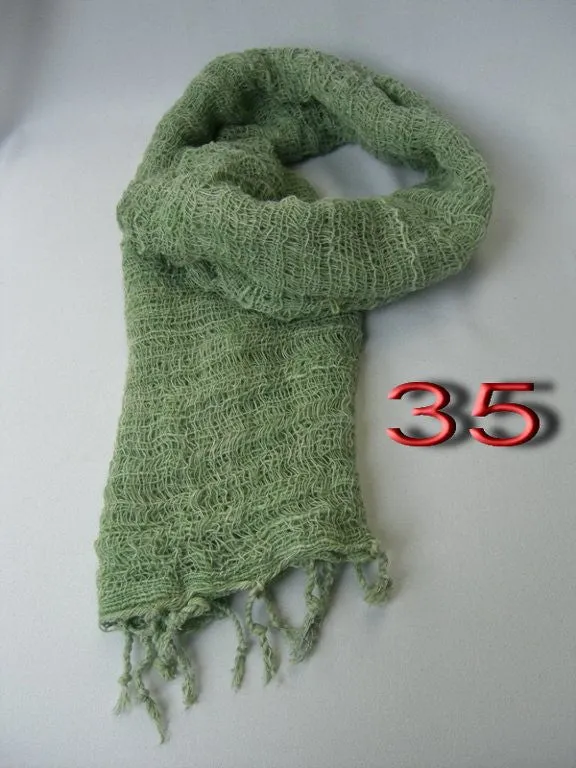 Fair Trade 100% Organic Cotton Scarf Green