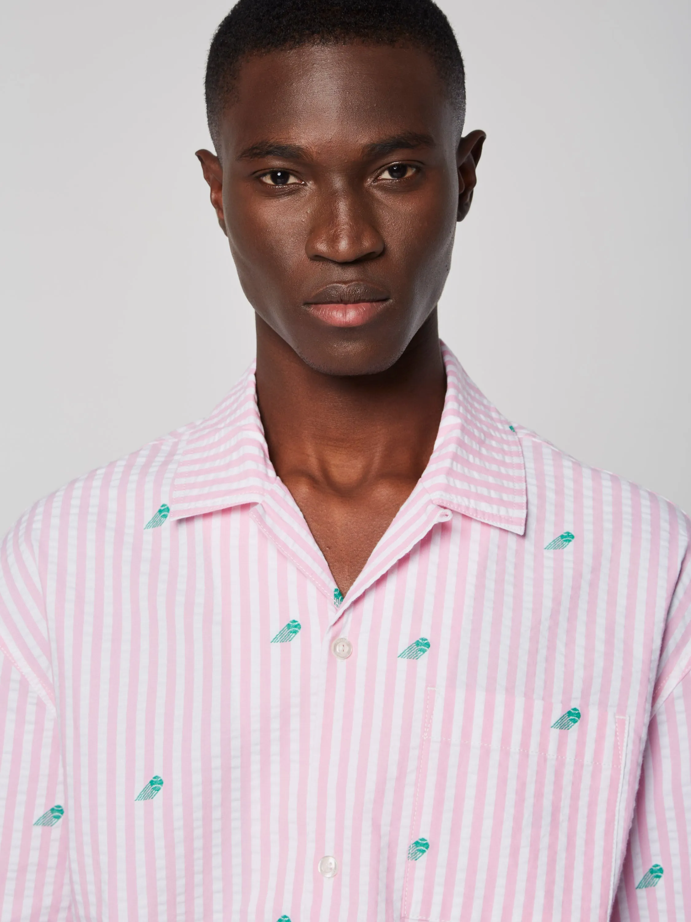 Granda Camp Shirt-Begonia Pink