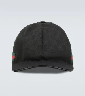 Gucci Web Stripe Baseball, Black