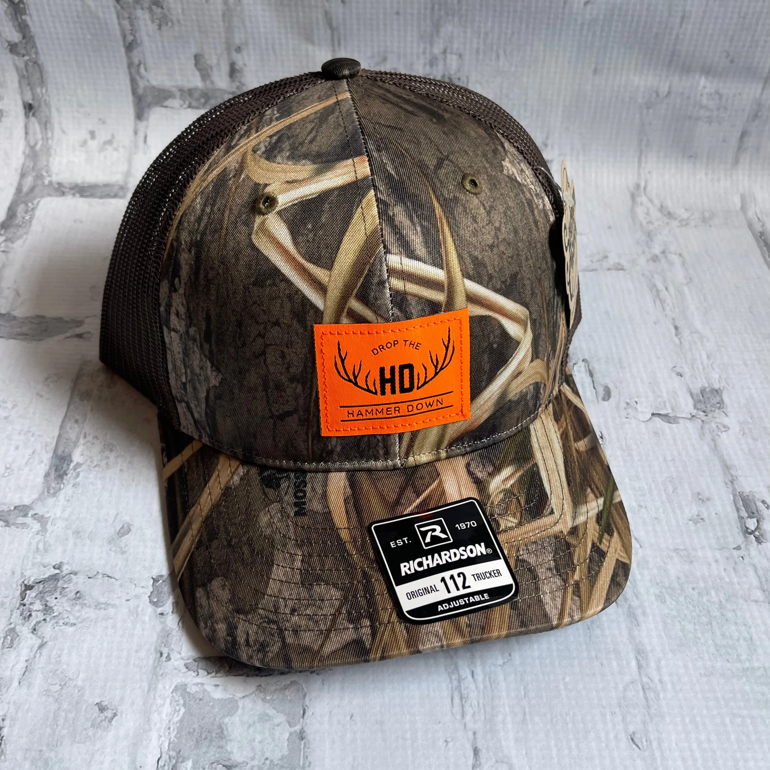 Hammer Down "DTH Antler" Hat - Habitat with Leather Patch