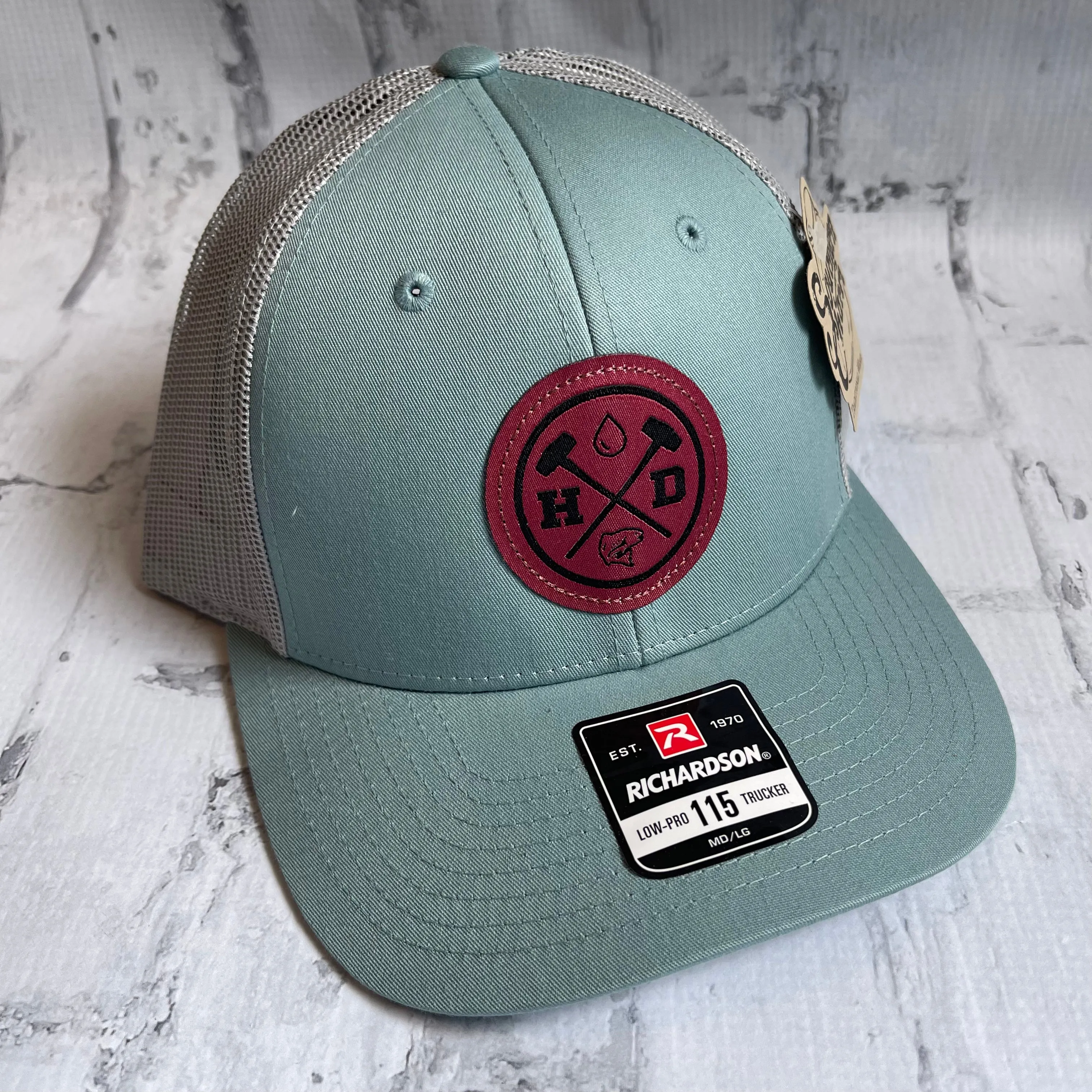 Hammer Down "Red Water Man" Hat - Smoke Blue with Leather Patch