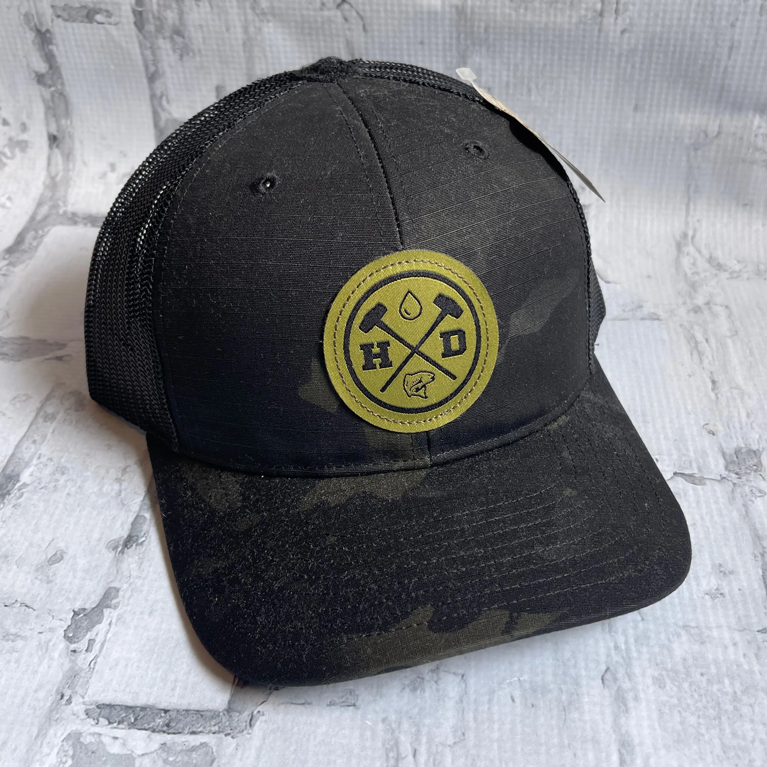 Hammer Down "Water Man" Hat - Mulicam with Leather Patch