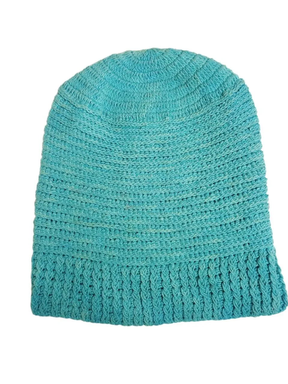 Handwoven Cap - Cyan