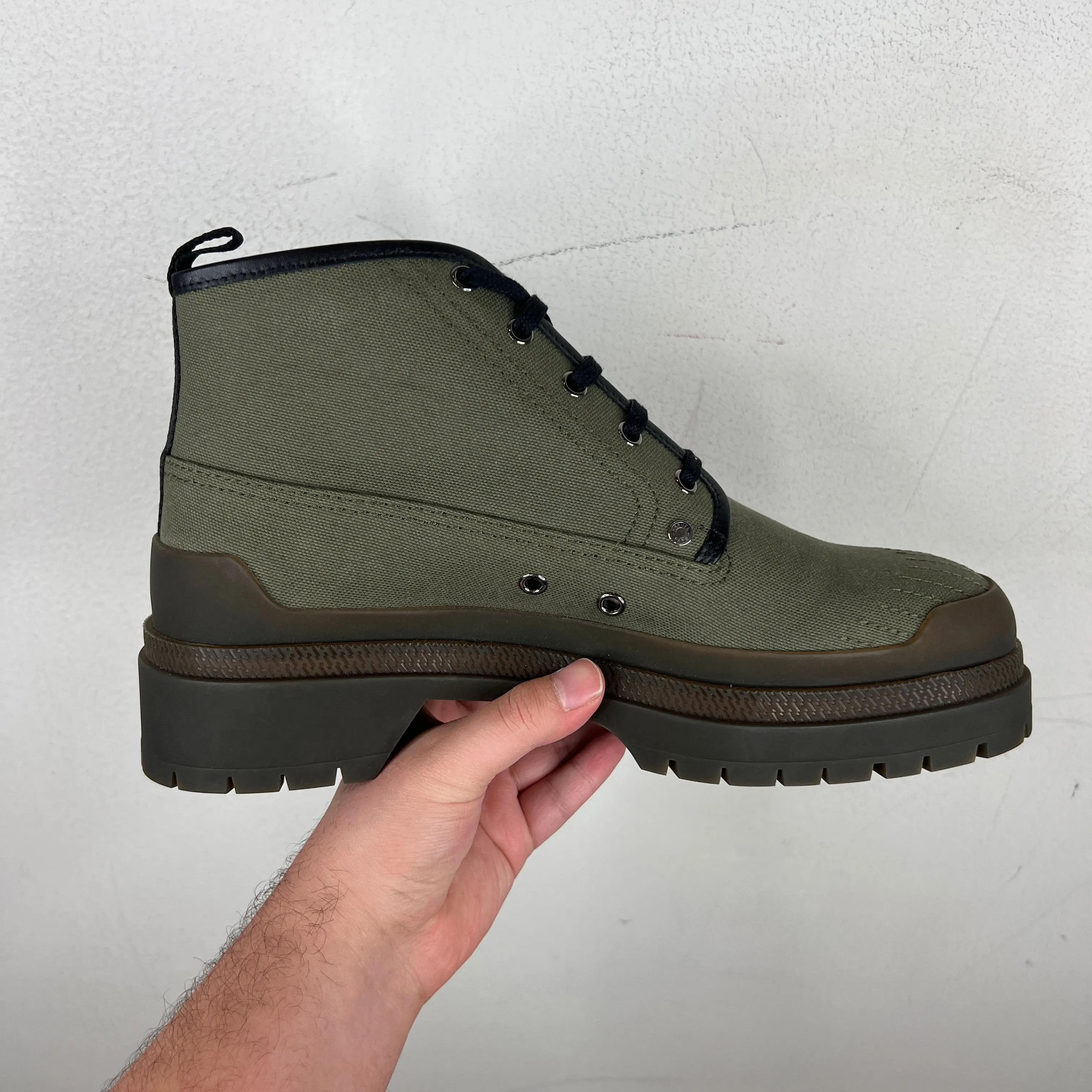 Hermes Canvas Ankle Boots