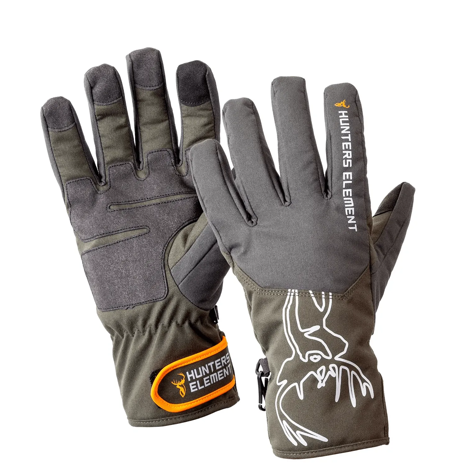 HUNTERS ELEMENT BLIZZARD GLOVES GREY/GREEN