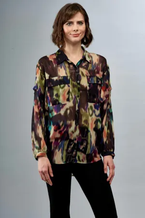 Insight NY Georgette Printed Blouse