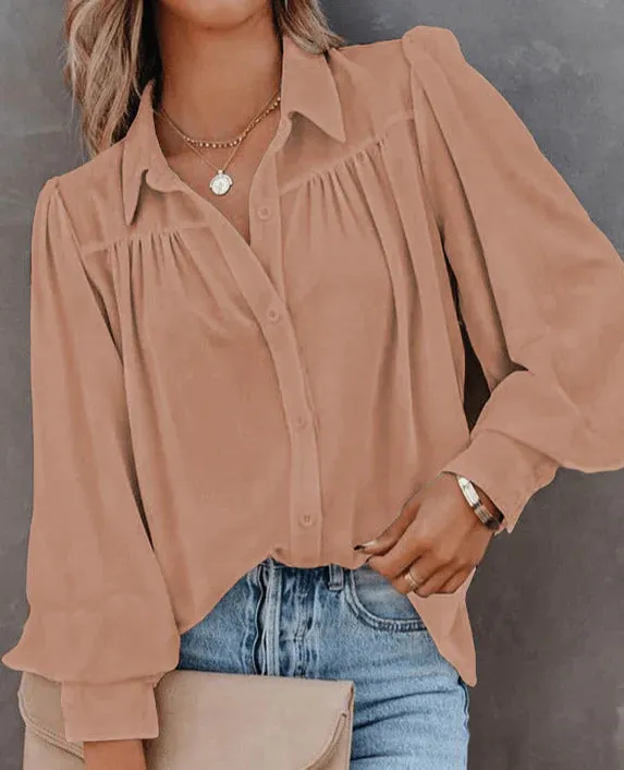 Jaelyn Pleated Blouse | S-2XL | PRE ORDER