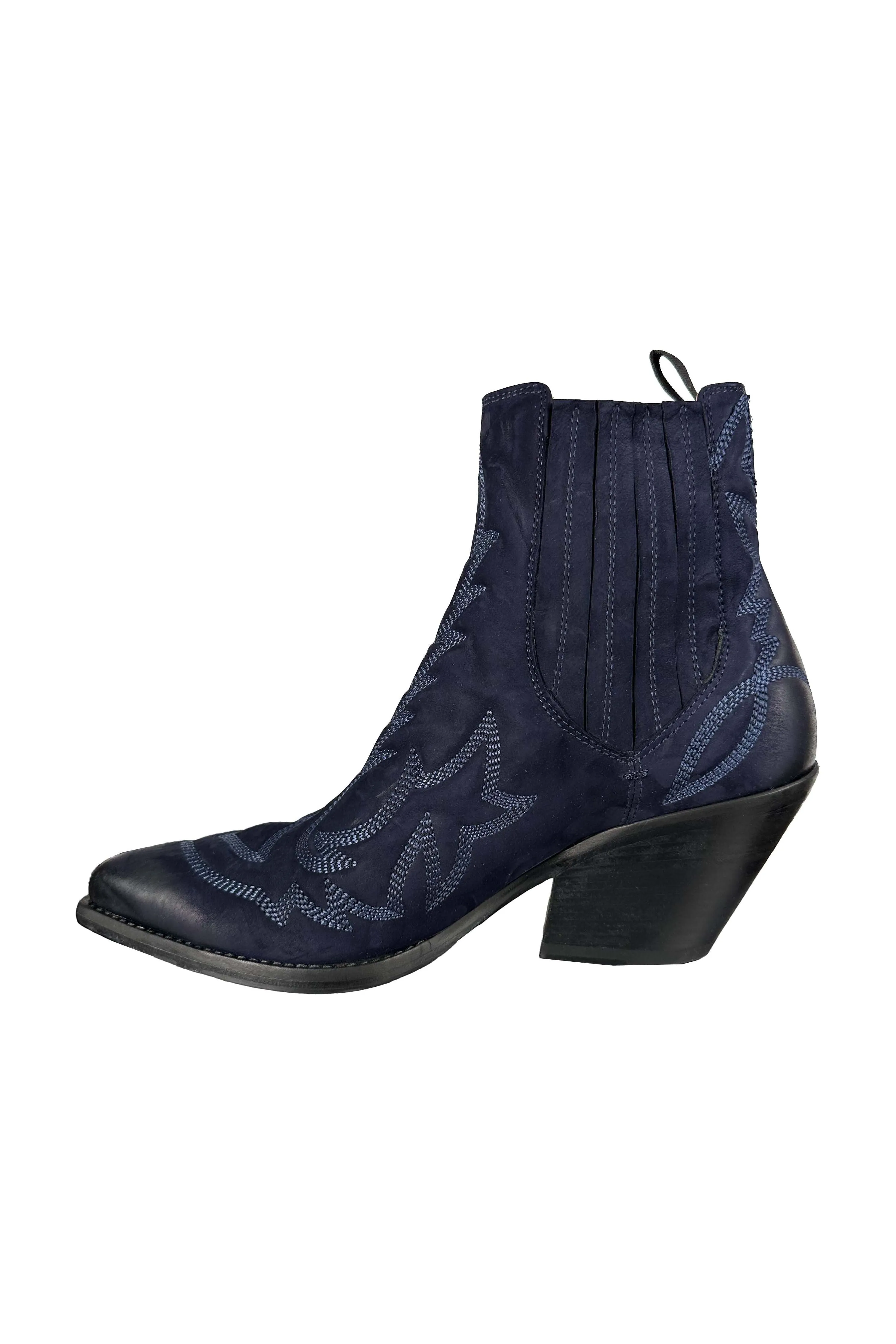 Jo Ghost Johanna Western Ankle Boot 4918 | Navy