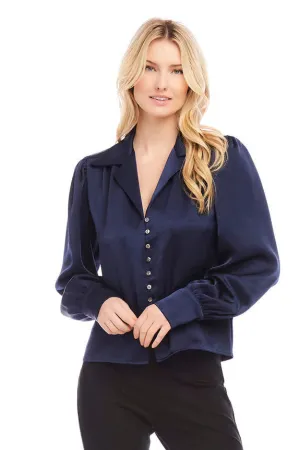 Karen Kane Shirred Blouse