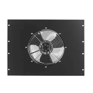 Lowell Mfg Rackmount Fan Panel-7U, 10in Turbo Fan, 550cfm