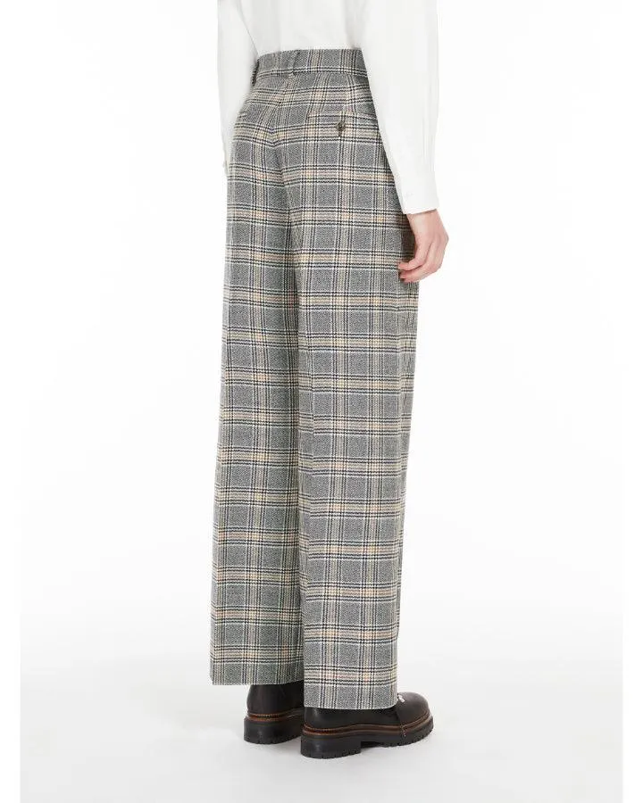 Max Mara Weekend Katana Check Wool Pant