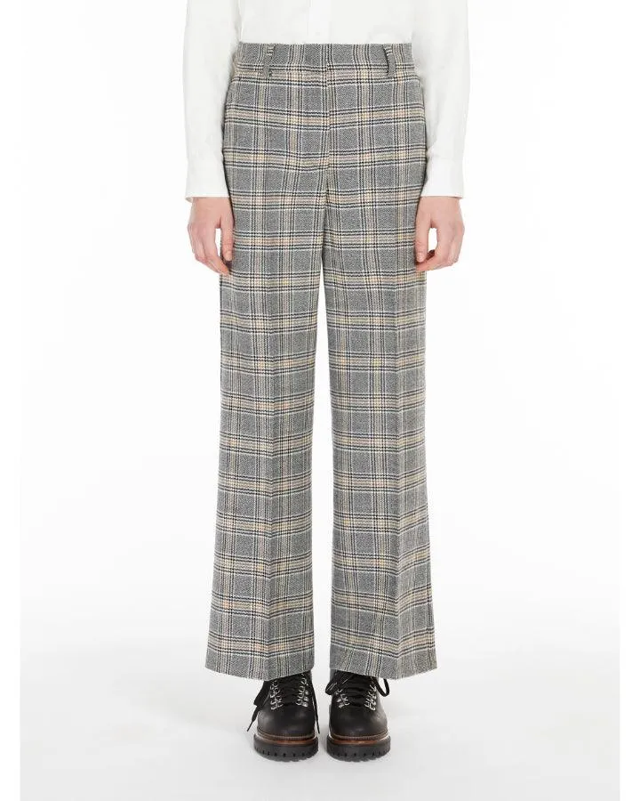 Max Mara Weekend Katana Check Wool Pant